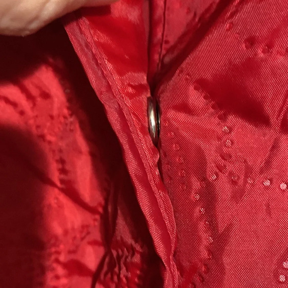 JG Hook Jacket Quilted Women Red Lightweight Lined Coat jacket size LARGE - Picture 8 of 15